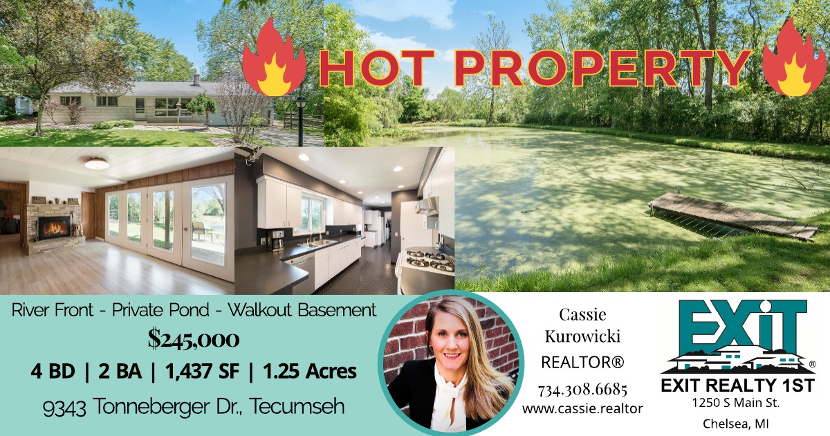Hot Property - 9343 Tonneberger Dr., Tecumseh MI 49286