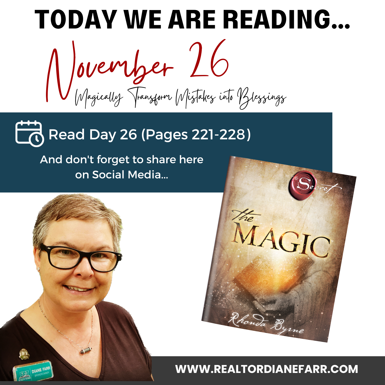 Day 26 November 26th 2023 Magically Transform Mistakes into Blessings