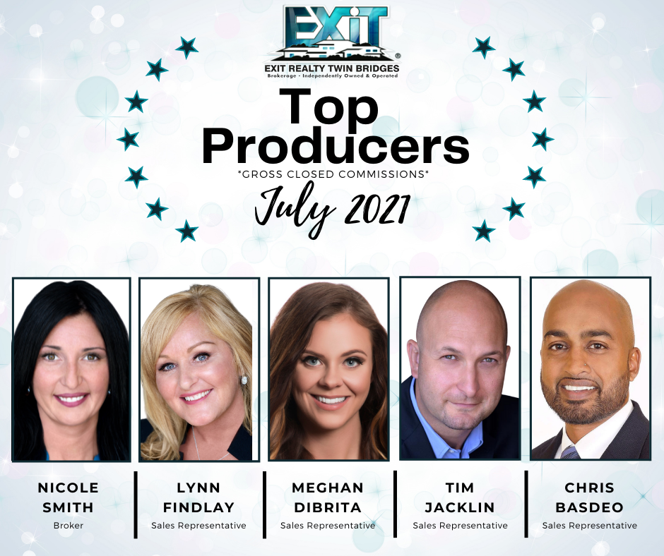 Congratulations to our July Top Producers!!