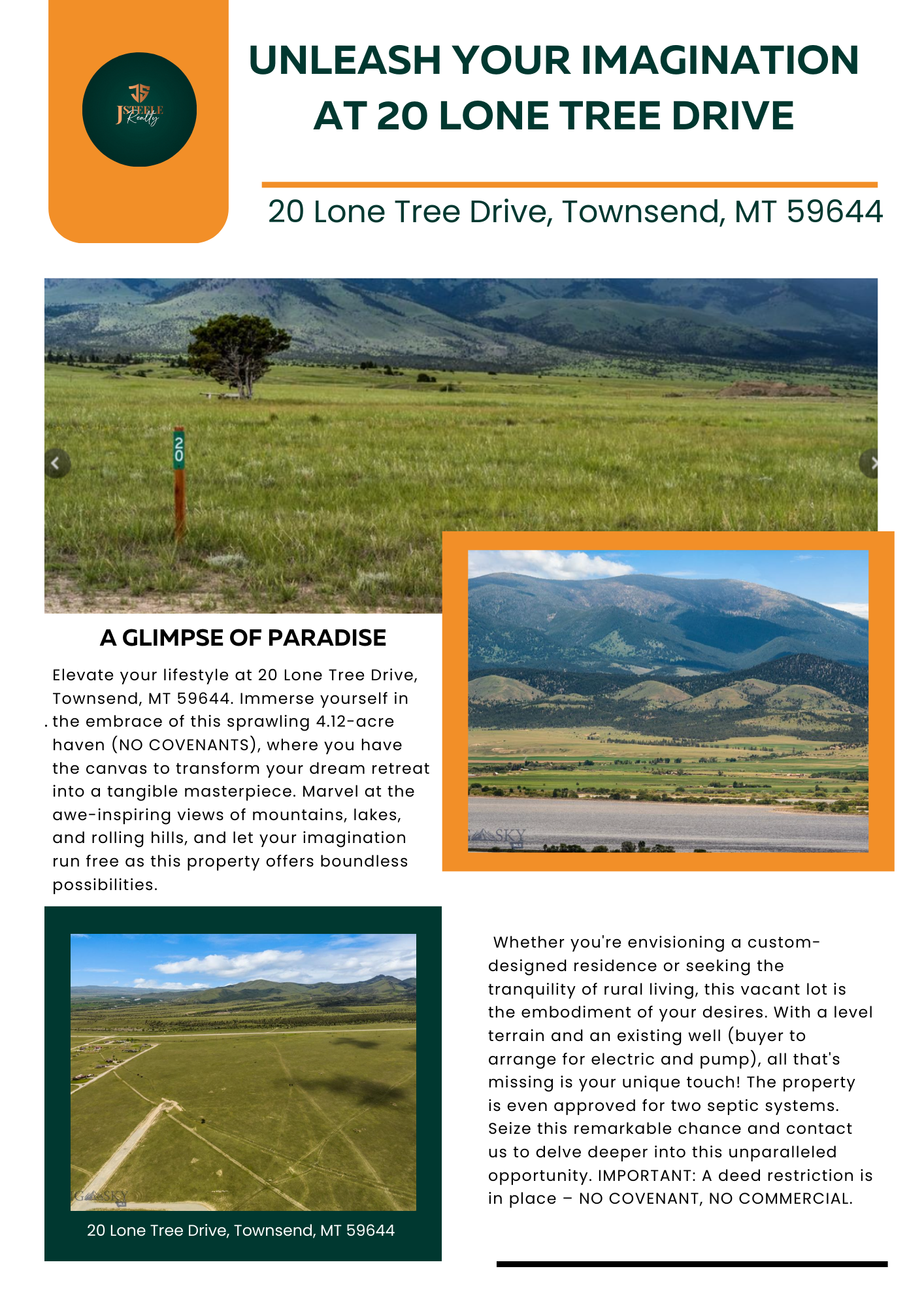 20 Lone Tree Drive Townsend Montana
