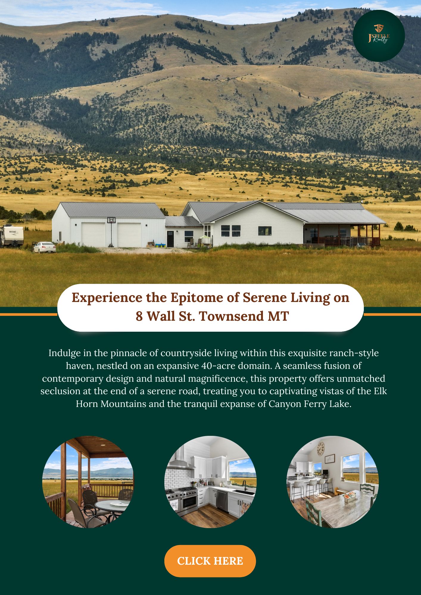 Experience the Epitome of Serene Living on 8 Wall Street Townsend Montana