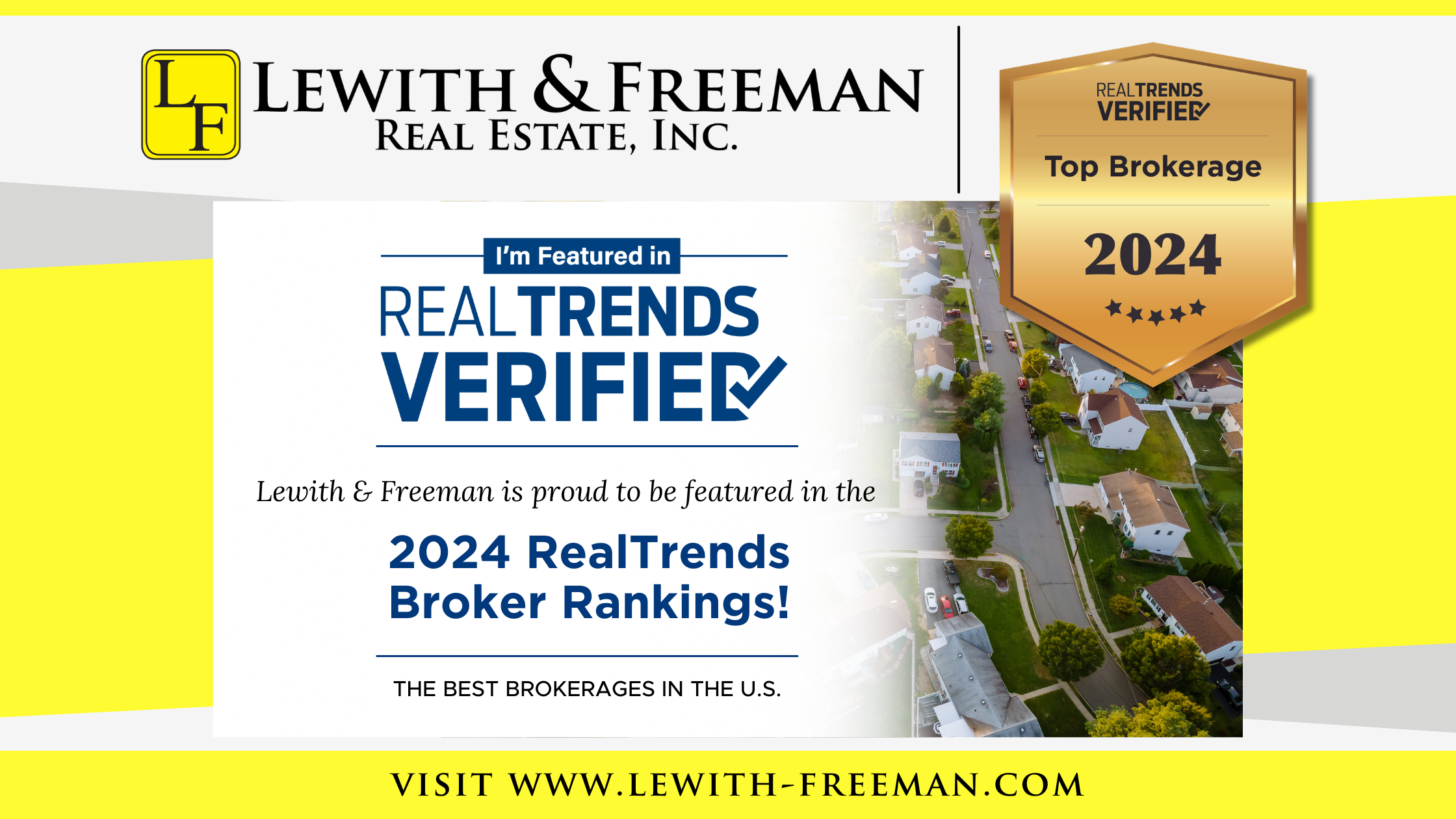 Lewith & Freeman Real Estate Is Recognized in the RealTrends 2024 Broker Rankings